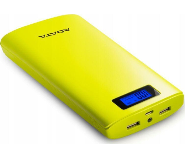 ADATA Power Bank P20000D 20000mAh 2.1A (żółty) - 518796 - zdjęcie 3